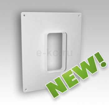 Площадка торцевая для воздуховода горизонтальная 60х120мм 612ПТВ (180х250мм) *1/50