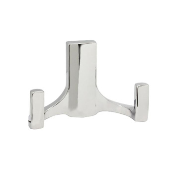 Крючок мебельный ХРОМ "Смит" 2-рожковый (индивидуальная упаковка) М3069 "SANBERG" *10/30