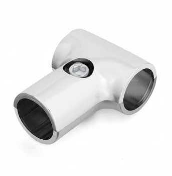 Соединитель 2-х труб Т-образно хром JF-09 *1/120