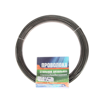 Проволока вязальная 20 м, 1.6 мм, термообработанная