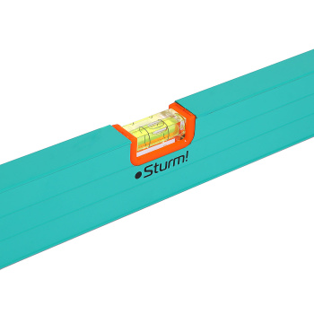 Уровень 150см коробчатый стальной 3колбы фрезерованный магнитный линейка арт.2015-05-1500 STURM*1/20