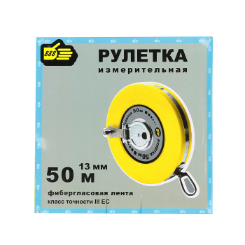 Рулетка 50м пласт.корп.,фиберглас.лента "888" (арт.3017250) *1/30