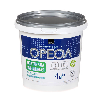 Шпатлевка акриловая для внутренних работ 1.5 кг Ореол, финишная