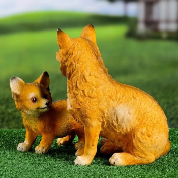 Набор садовых фигур "Лиса с лисенком" 21х30х20см   7640162