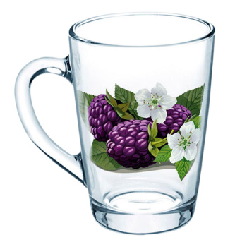 Кружка стекло 300мл "Ежевика" 07с1334 ДЗ (Гусь-Хрустальный) *20
