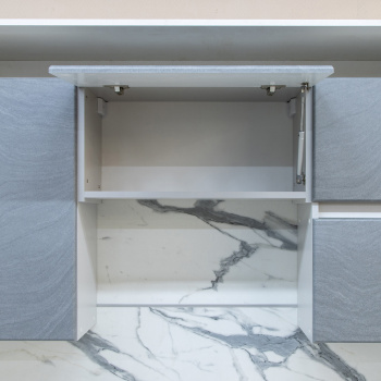 Шкаф навесной 600х338х290 мм BROZEX-WOOD GreyWind, для вытяжки, с дверцей