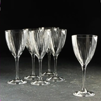 Набор бокалов для вина 250 мл Crystalex Bohemia Кейт, 6 шт., стекло