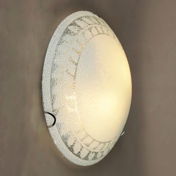 Светильник настенно-потолочный  стекло FX3140/12''  Е27 60Вт  (h=90, диам 300 ) 8кв.м.    VERNER LIG