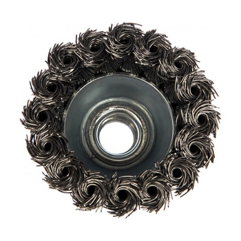 Щетка для УШМ чашка М14 крученая 65мм VIRA