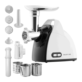 Мясорубка + овощерезка 1200Вт GALAXY LINE GL 2420 нерж. реверс*1/4