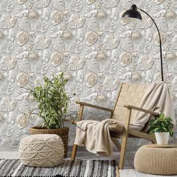 Обои  флиз Victoria Stenova Madeira (сер./беж.) 585556 1.06*10м *6