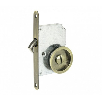 яяяРучка круглая с замком 03 ВК АВ Палладиум *1/30