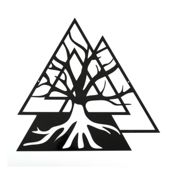 Панно металлическое "Древо жизни" 50х46см 7310479