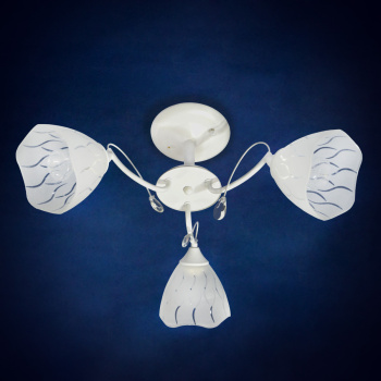 Люстра Verner Lighting A3434/3, 40 Вт, Е27, 3 лампы, белый