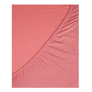 Простыня на резинке трикотаж 90*200*20см пыльная роза Belezza *1/6/24