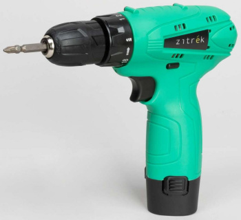 Дрель-шуруповерт 12В 1скор.0-600об/мин 32Нм 1,5Ач 1,5ч 1аккум LI-ION Green 12 Zitrek *1/12