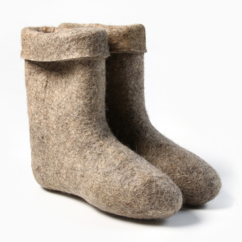 Ботики (валенки) мужские с загибом цвет натуральный, р-р 42 (30) 7998167