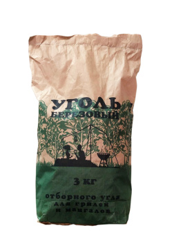 Уголь березовый 3 кг  *1/100