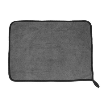 Салфетка для автомобиля CARTAGE, микрофибра, 350 г/м², 30×40 cм, желто-серая  5179745