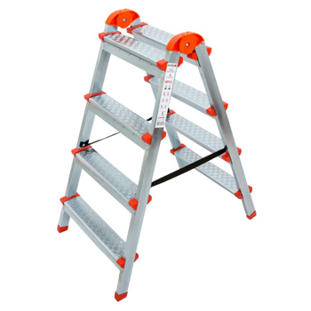 Стремянка стальная 2-х сторонняя 4 ступени, выс.верхн. площ.0,82м 122404 "Ярус" "Perilla" *1 Стремянка стальная 2-х сторонняя 4 ступени, выс.верхн. площ.0,82м 122404 "Ярус" "Perilla" *1