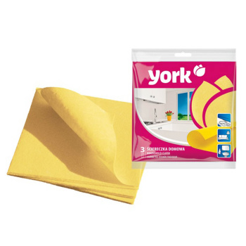 Салфетки для уборки вискоза 35х35см 3шт 020010 York *154
