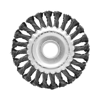 Щетка для УШМ плоская крученая 150мм VIRA