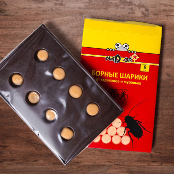 Борные шарики от тараканов и муравьев 8шт Nadzor *35