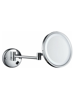 Зеркало  увеличительное Р766 настенное с подсветкой 215*215мм *1/2