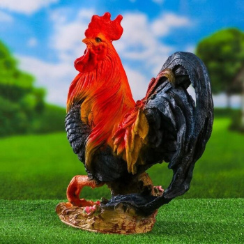 Садовая фигура "Петух андалузский" 46х42х23см   6780525