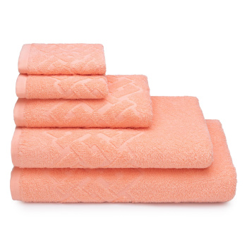 Полотенце махровое 70*130см Baldric цв.13-1318 персиковый 350гр/м2 ПТ-3501-05583 *3/15