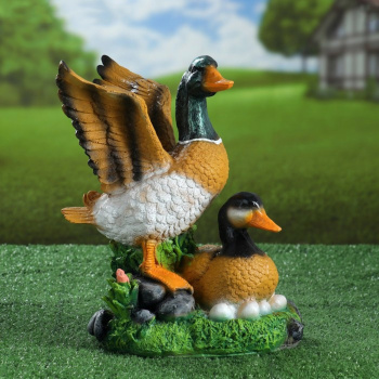 Садовая фигура "Утка с селезнем" 35см   4074867