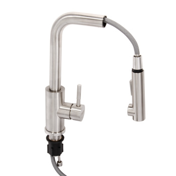 Смеситель для кухни Potato P0047S высокий излив, нерж. сталь *1/10 Смеситель для кухни Potato P0047S высокий излив, нерж. сталь *1/10