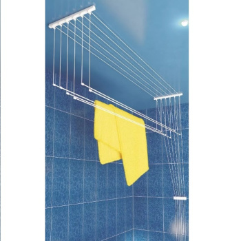 Сушилка для белья потолочная "Лиана" 6-рядная, шир.1,6м регул. по высоте Белая Lakmet *1/5