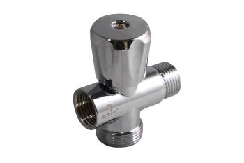Вентиль трехпроходной для бытовой техники 1/2"х3/4"х1/2" П/П/М CTM CV301234 *1/100
