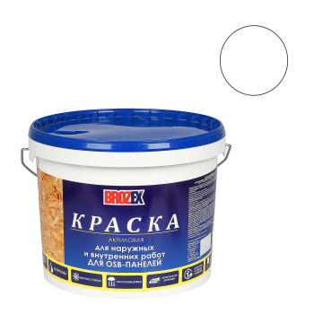 Краска акриловая 14 кг по OSB BROZEX, для внутренних и наружных работ