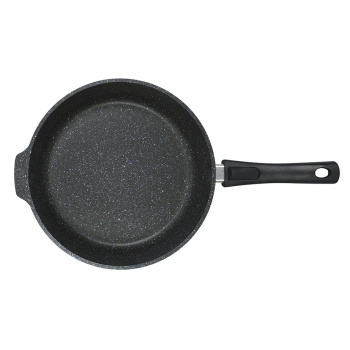 Сковорода алюм. а/приг.литая "Kukmara" "Granit" black d28см Съемн.руч. сггч282а *1/4