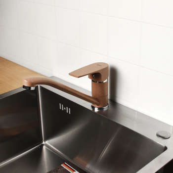 Смеситель для кухни Potato P49222-15, длинный излив, рычажный Смеситель для кухни Potato P49222-15, длинный излив, рычажный