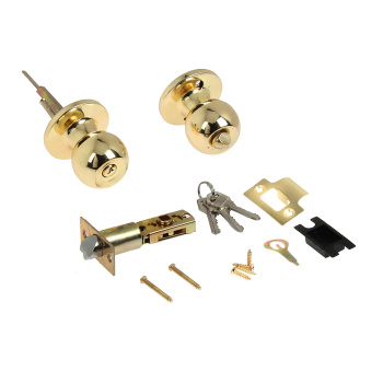 Ручка с защелкой НОРА-М Isparus ЗШ-01, ключ, фиксатор, цвет золото