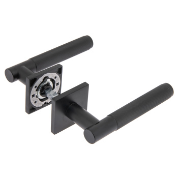 Ручка раздельная ЧЕРНЫЙ матовый H-30148-A-BLM Slim Code Deco *1/18