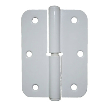 Петля полимер.ПН-85 белая правая (комплект 2 шт+саморезы) ДомоСтрой *1/90