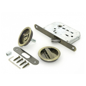 яяяРучка круглая с замком 03 ВК АВ Палладиум *1/30