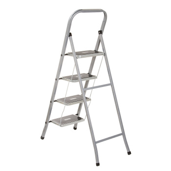 Стремянка стальная 4 ступени, выс.верхн. пл.0,9м, ШИРОКИЕ ступени "Class Plus" "Perilla" *1/4 Стремянка стальная 4 ступени, выс.верхн. пл.0,9м, ШИРОКИЕ ступени "Class Plus" "Perilla" *1/4