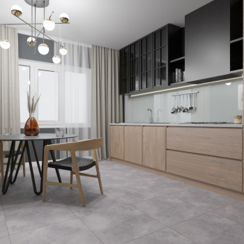 Керамогранит 1.44 м² Primavera Нордент TP66M03, 600x600x9 мм, серый