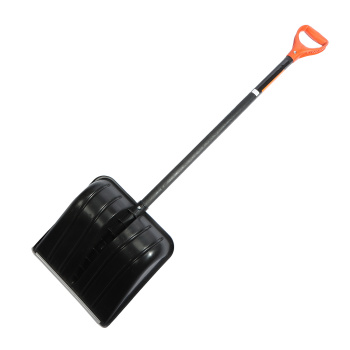 Лопата снегоуб пластик 410*410 с планкой дерев. черенком и V- ручкой "FINLAND" (арт.1243) *5