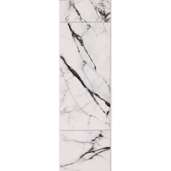 Панель ПВХ 2700х250 мм КронаПласт UNIQUE, марвин белый, 0.675 м²