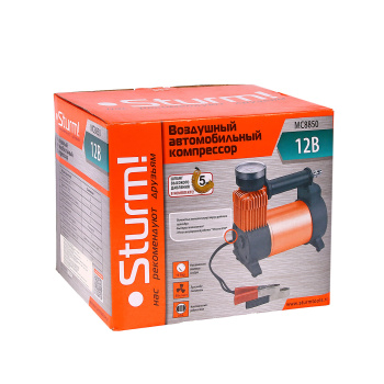 Компрессор автомобильный 12В 50л/мин 10 Бар МС8850 STURM *1/8