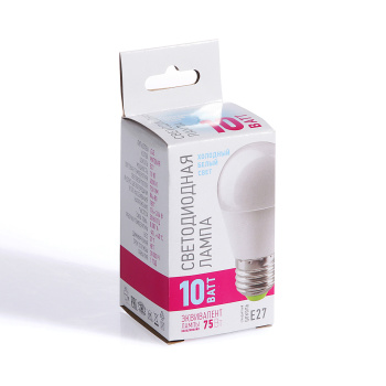 Лампа светодиодная ОНЛАЙТ PROMO, Е27, шар G45, 10 Вт, 750 Лм, 4000 К, нейтральный белый