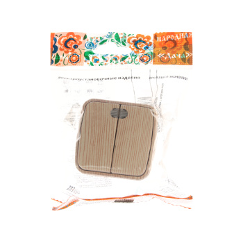 Выключатель Дача ОП 2кл. сосна с подсветкой 10А Народная SQ1824-0054