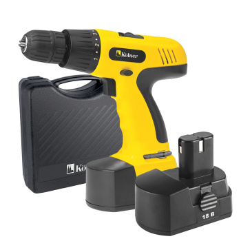 Дрель-шуруповерт 18В 2скор.0-400/0-1150об/мин 17Нм 1.3Ач 3-5ч 2аккум NI-Cd KCD 18/2C Kolner *1/10**