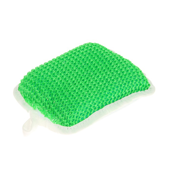 Губка для тела с эффектом пилинга 10*13*4см цвет микс Мистер Бульк *10/30